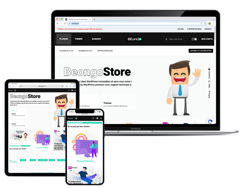 creation site web beongo store